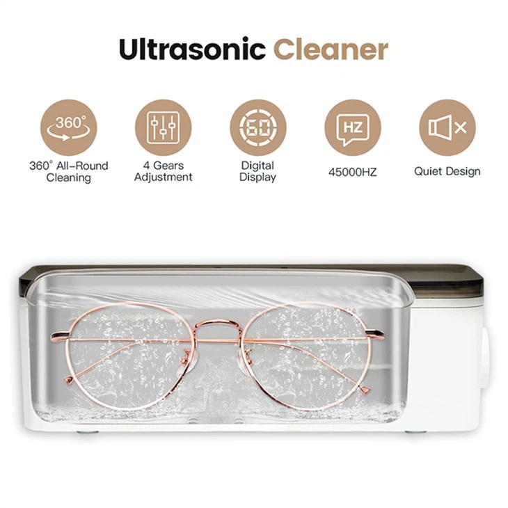 Mini Ultrasonik Temizleme Cihazı A1 – 450 ml, 45 kHz - Görsel 5