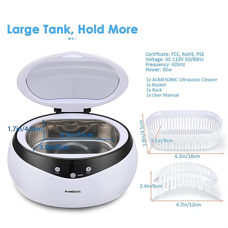 Küçük Ultrasonik Temizleme Cihazı MK-182 – 650 ml, 40 kHz - Görsel 4
